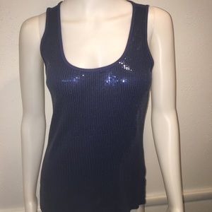 Apt 9/  Navy blue sequin tank top